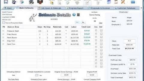 How to create a Work Order using The Paint Estimator.