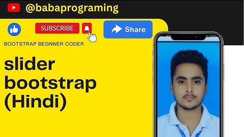 slider bootstrap (Hindi) | baba programing #php #youtube #database #slideshow
