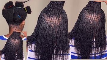 How to micro twist extra small using Afro bulk coils hair #twist #twostrandtwist #microtwist #mini