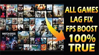 How To Fix Lag In Any/All Games On Any PC Low End PC+High End Pc 2020