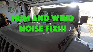 BEST LED LIGHT BAR WHISTLE, AND WIND NOISE FIX FOR FREE. AND REVIEW OF DV8 MOUNT FOR JEEP WRANGLE JL