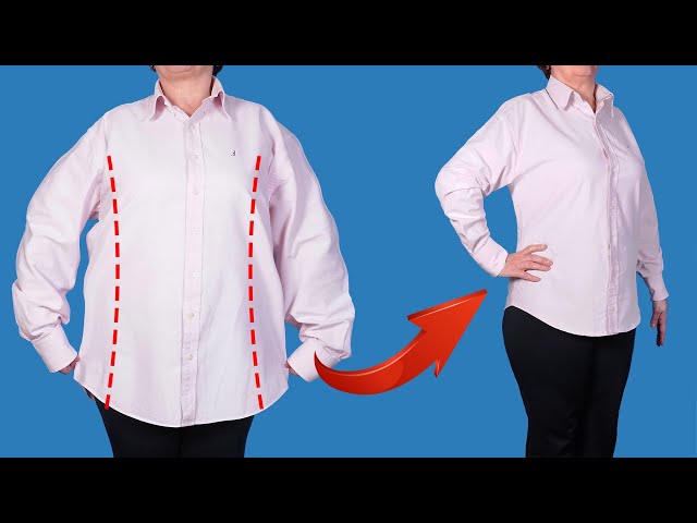 how to make a dress shirt smaller How to Slim Down a Shirt: an Easy Alteration  The Daily Sew