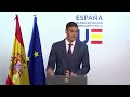 Sánchez atiende a los medios tras la reunión del Consejo Europeo (19/06/2026)