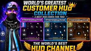 🔥 3 BEST FREE FIRE HUD CODES 😱 | ONE TAP HEADSHOT HUD | darkprime10k'. #HUD #freefire #freefirehud 