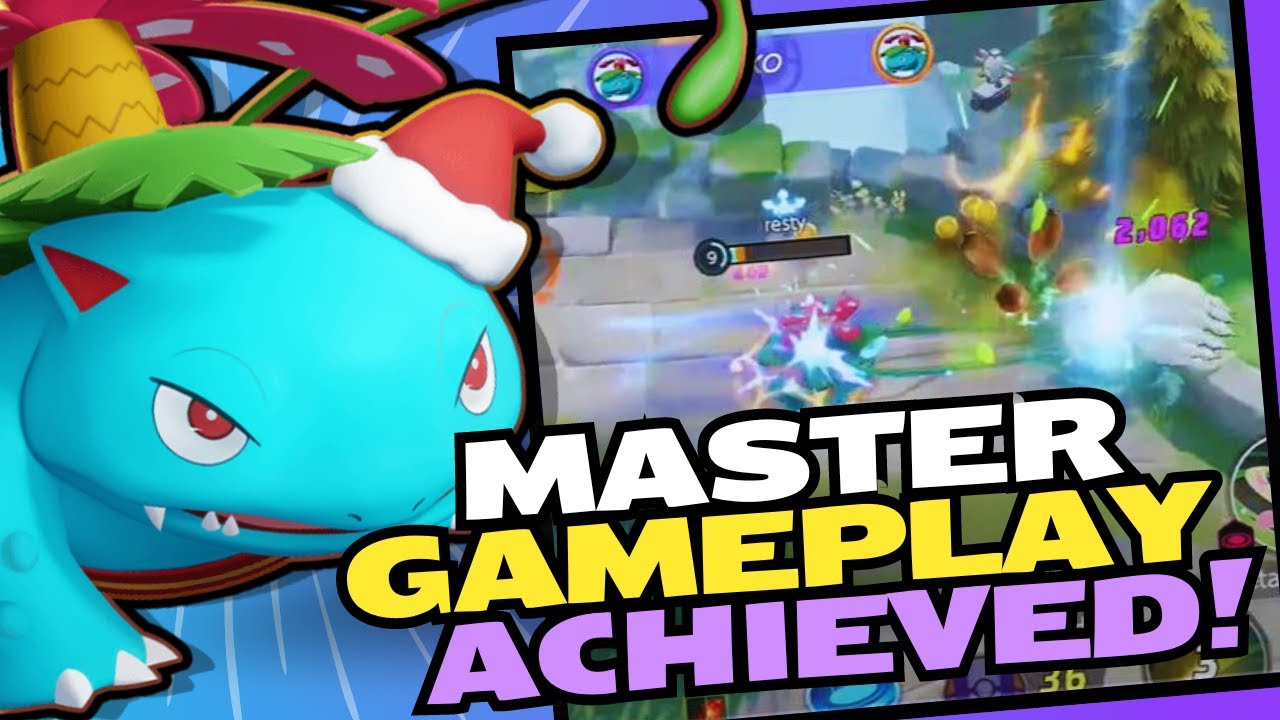 Pokemon Unite Venusaur Gameplay - Master Rank Battle