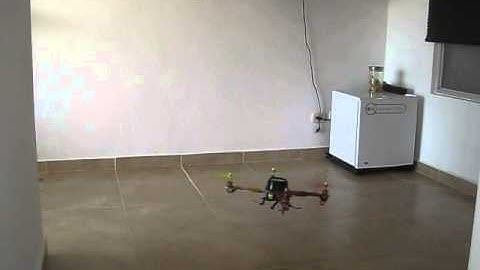 Testing my HK450 Quadcopter Flying Indoors