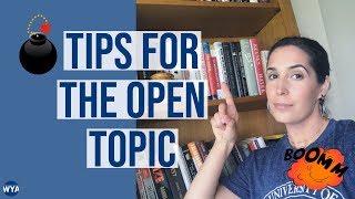 Coalition App Essay (HOW TO TACKLE THE OPEN TOPIC)