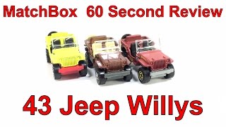 Matchbox 43 Jeep Willys MBX 60 second review screenshot 2
