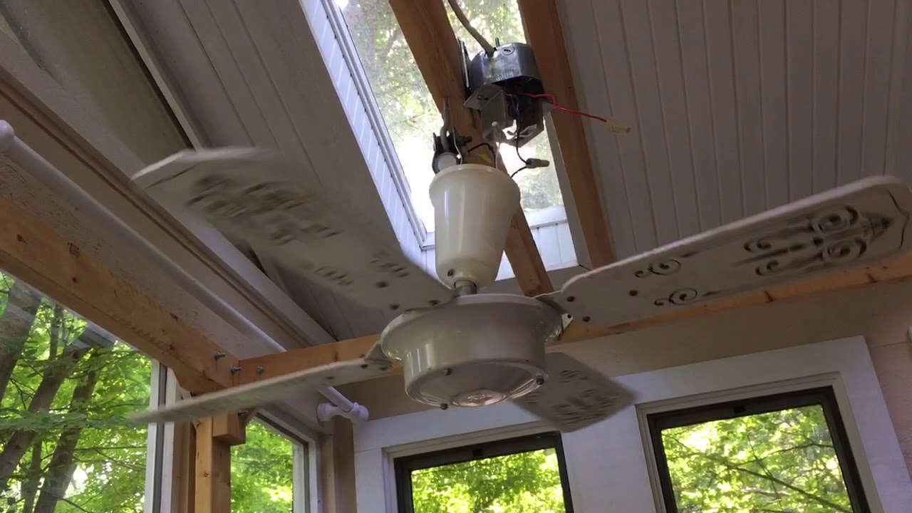 36 Moss Caribbean Breeze Ceiling Fan W Stencil Youtube