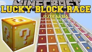 LUCKY BLOCKDA POYGA O'YNADIK UZBEKCHA MINECRAFT #minecraft