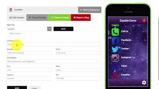 Zapable Location Feature