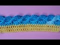 Кайма крючком   Crochet border   Вязание каймы   355 урок
