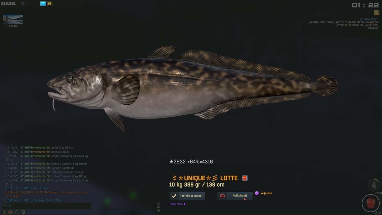 Fisher Online - Sibérie fl. Ienisseî - Unique Lotte (Burbot)
