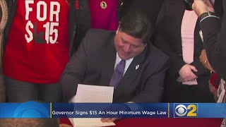 Governor Pritzker Signs $15-An-Hour Minimum Wage Law