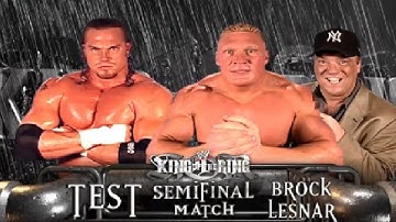 Brock Lesnar vs Test Semifinal King Of The Ring (23-06-2002) Highlights!
