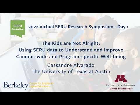 The Kids Are Not Alright Using SERU Data To Understand And Improve Campus Wide Well Being 