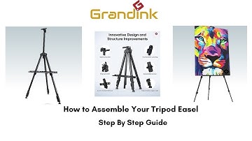How To Assemble Your Grandink Tripod Easel Stand - T1  | Step by Step Guide