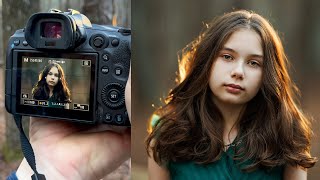How I Shoot Backlight Children /Kids Portraits Using Natural Light Only! Canon R5 + 85mm 1.2 Lens