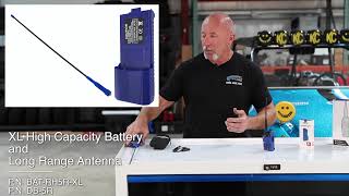 V3 Handheld Radio Accessories • Long Range Antenna & High Capacity Battery