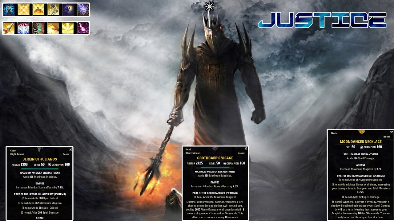 Justice [Morrowind] PvE Build: Magicka Templar