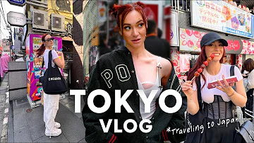 Tokyo Travel Vlog:  Shopping in Harajuku, Japanese Snacks, + Street Style!!!