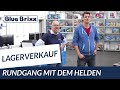 Lagerverkauf bei BlueBrixx - Rundgang mit dem Helden der Steine!