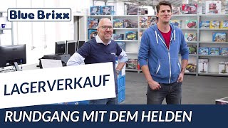 Lagerverkauf bei BlueBrixx - Rundgang mit dem Helden der Steine!