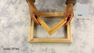 Custom-made Strectcher Bar Frame: 1-1/2 inch Standard Gallery Wrap