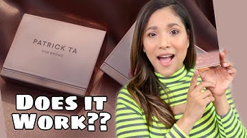 NEW PATRICK TA MAJOR BROW SHAPING WAX DEMO / REVIEW AND WEAR TEST!!