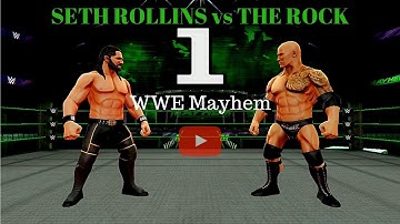THE ROCK vs SETH ROLLINS!!!!!!! WWE Mayhem- Gameplay Walkthrough Part 1 (Android/iOS)