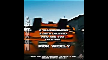 6 Transformers 2 Gets Deleted #transformers #get #deleted #viral #fyp #fy #foryou #shorts #edit