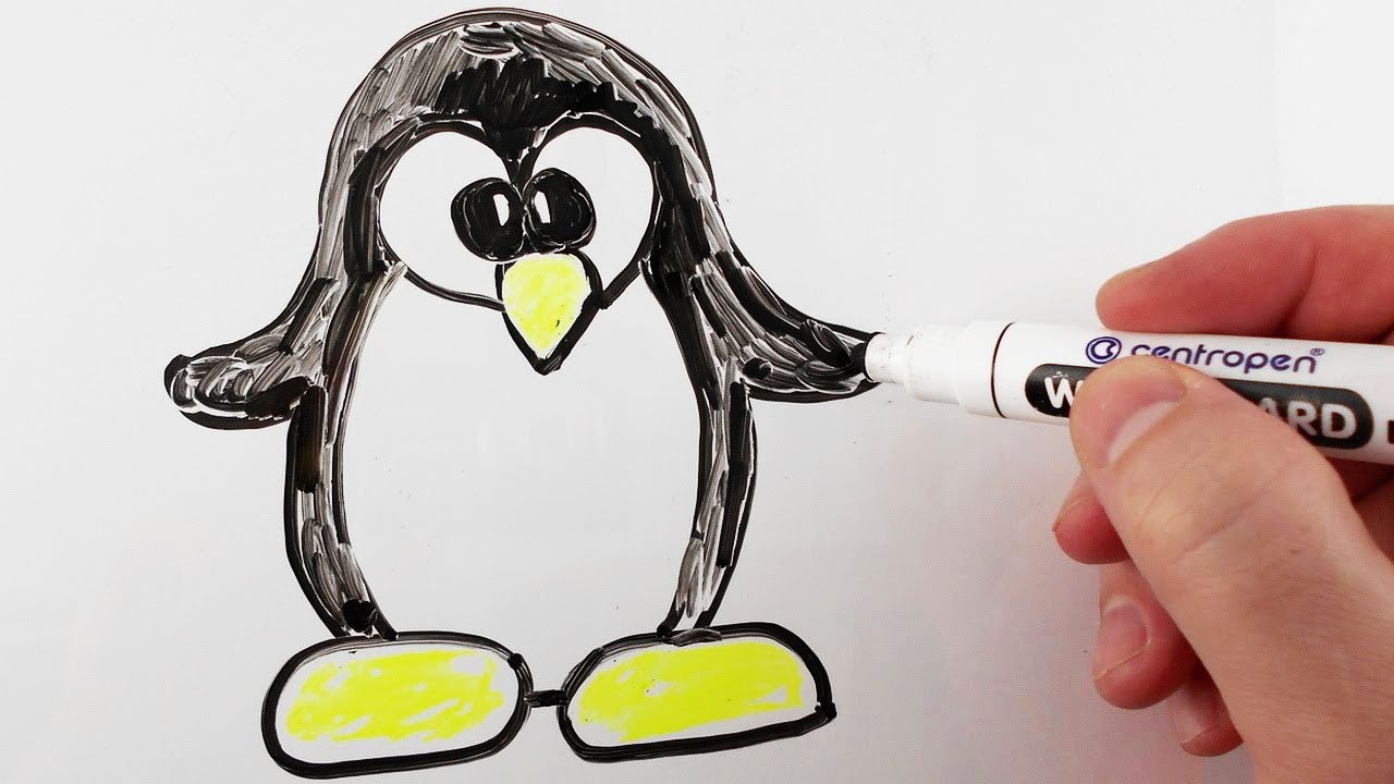 Drawing Penguins on a Whiteboard