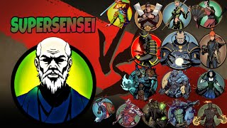 Shadow fight 2 SUPERSENSEI vs All Bosses screenshot 2