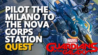 Pilot the Milano to the Nova Corps station Guardians of the Galaxy screenshot 5