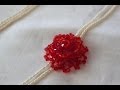 Rose Flower Beading Lesson/ Video