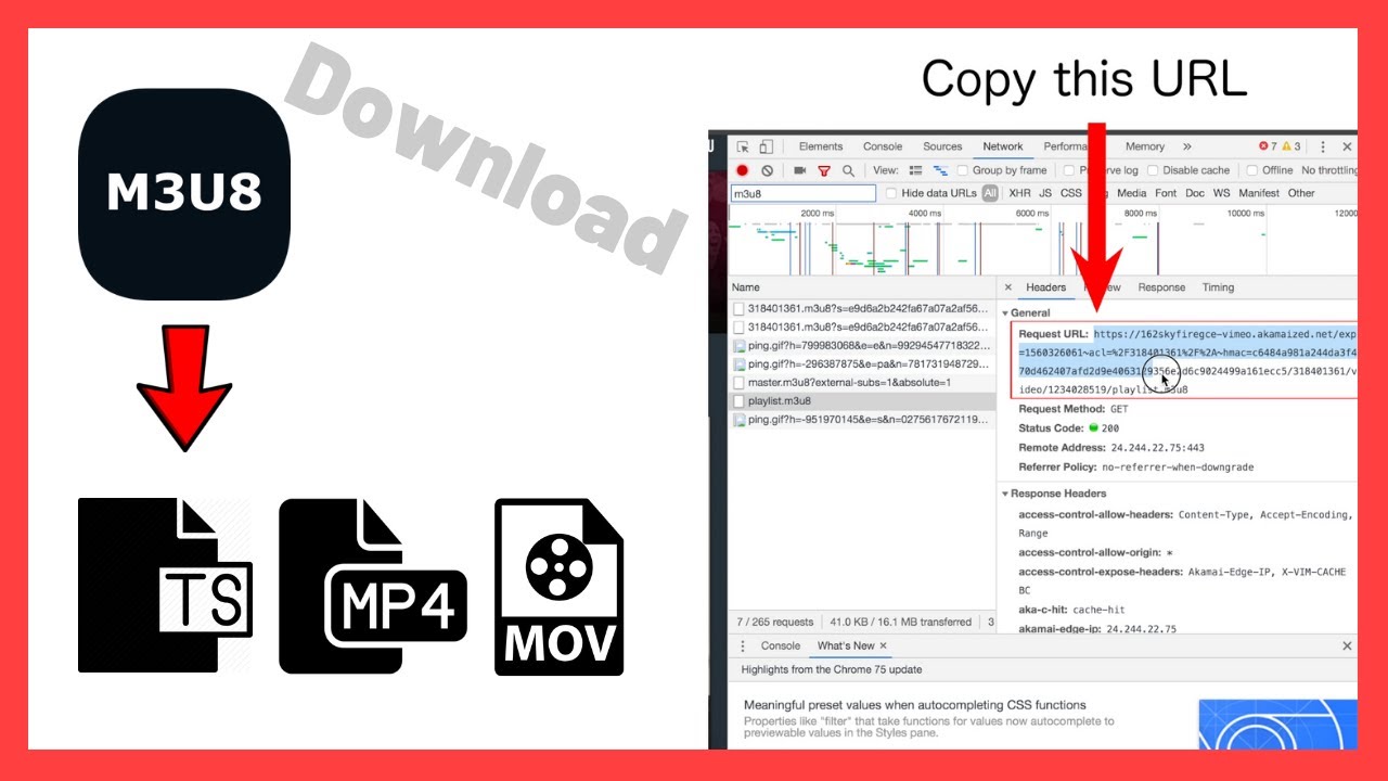 How to Download and Convert m3u8 video to TS MP4 MOV with VLC Mac