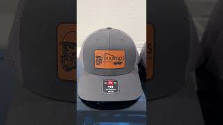 Custom Leatherette Patch Hats 🧢 🔥 #customhats #businessmerch