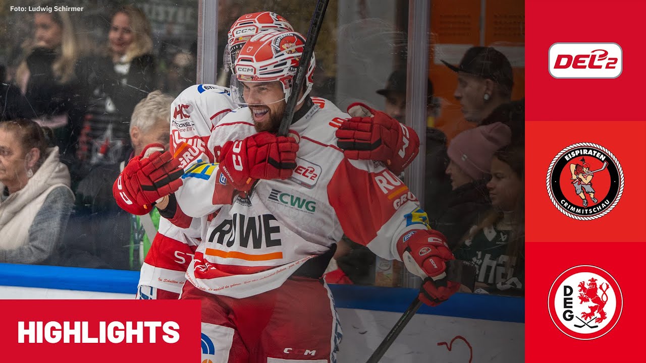 DEL2: Eispiraten Crimmitschau vs. Düsseldorfer EG | Highlights