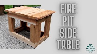 How To Make Outdoor Side Table - Strong Fire Pit Furniture