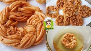 قریوش عربی ll بغلاوه ترکی ll قریوش (کلچه شربتی) با دیزایین ساده Turkish baklava ll