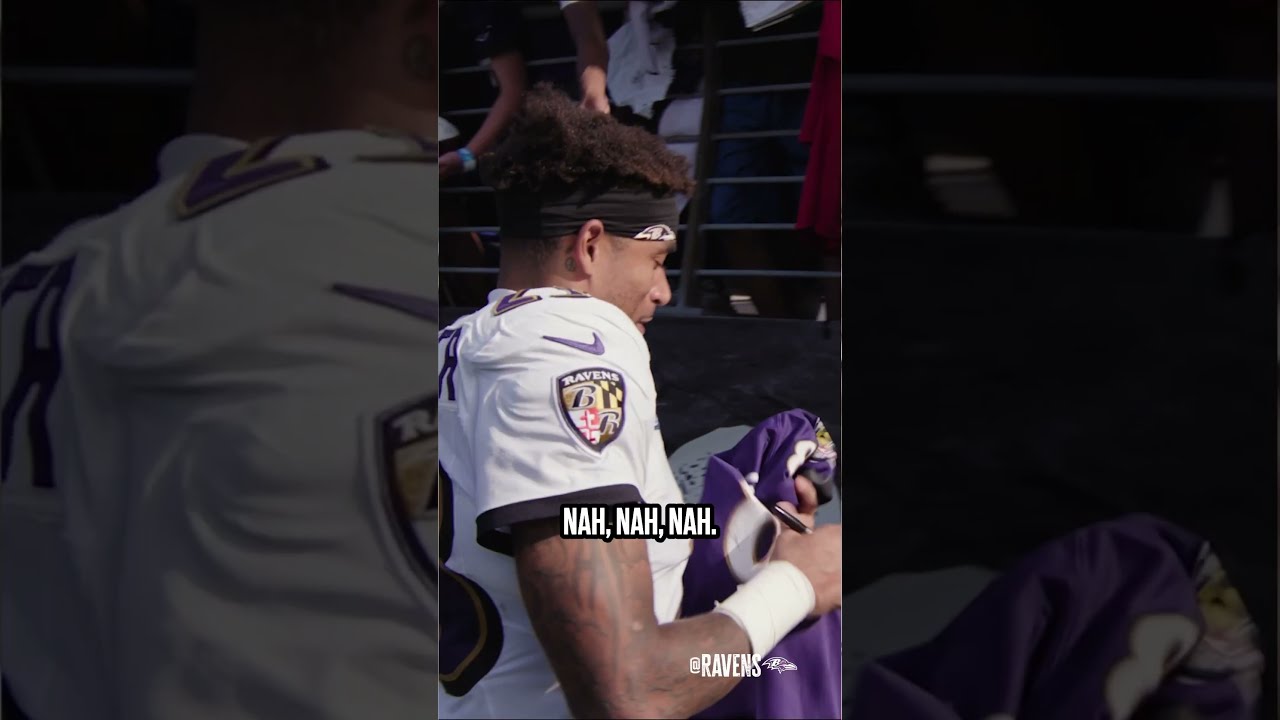 Jaire Has A Podium Question For Beeks Watch Until The End Jairealexander Nfl Ravens Shorts