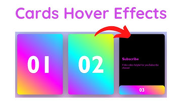 Cards Hover Effect using html and css only #html #css #card #effects