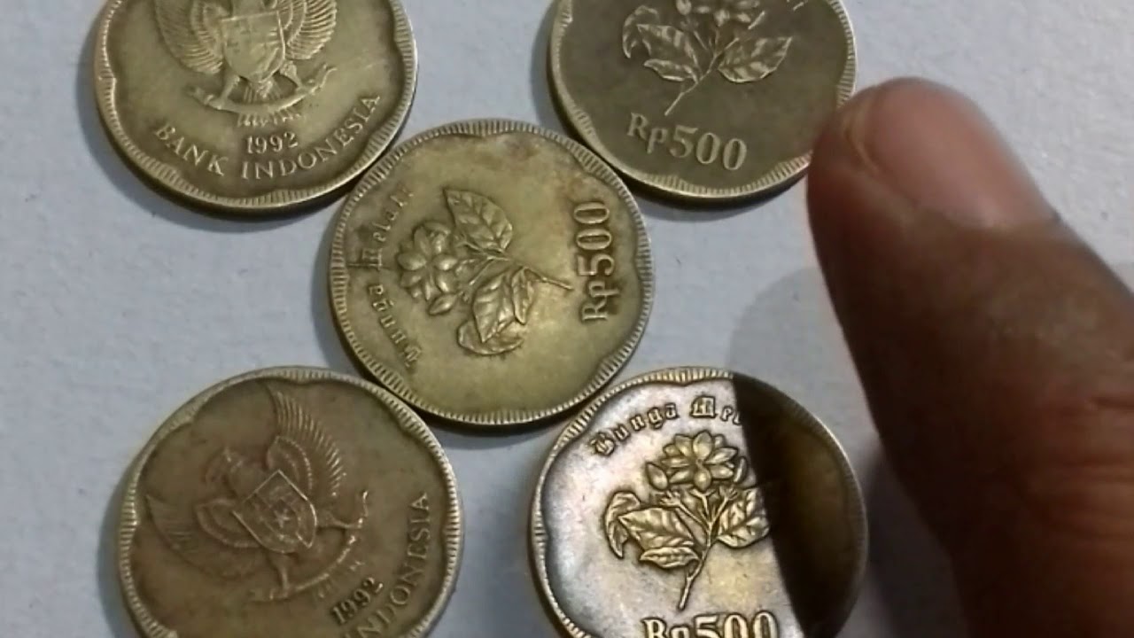  Uang  logam kuno 500  rupiah  melati YouTube