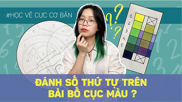 Tại sao cần đánh số thứ tự trên bài bố cục màu?/#HỌCVẼCỰCCƠBẢN