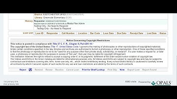 SW BOCES Union   Filling an ILL Request