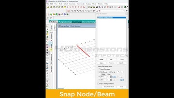 How to use the SNAP NODE IN STAAD PRO | STAAD for Beginners #staadpro #civilengineering #engineering