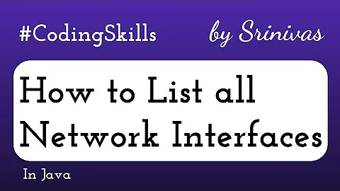How to List all Network Interfaces in Java | Coding Skills