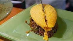 Japanese Street Food - OMELET RICE Kichi Kichi Omurice Kyoto Japan - Durasi: 15.04. 