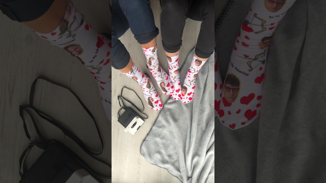 Valentine's Photo Socks