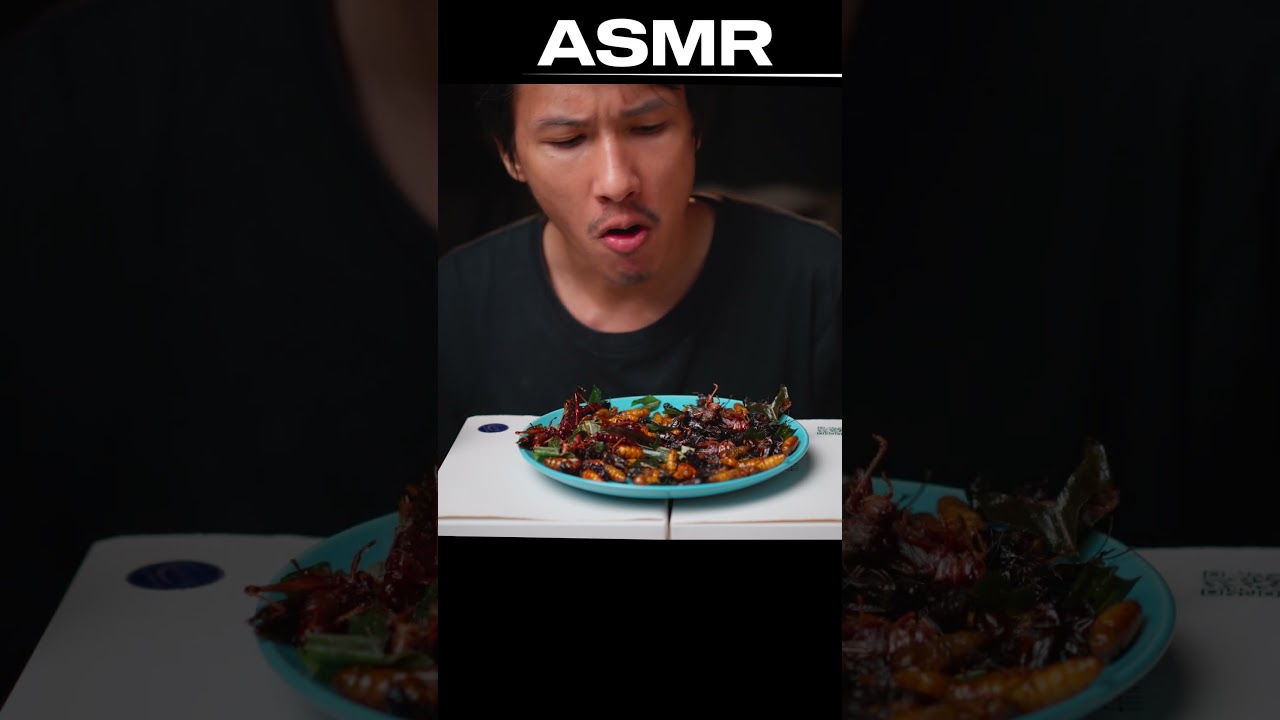 Fried insects ASMR 